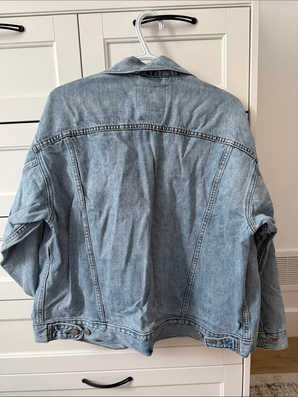 Levi's Light Wash Denim Jacket in Pale Blue - Picture 3 of 5